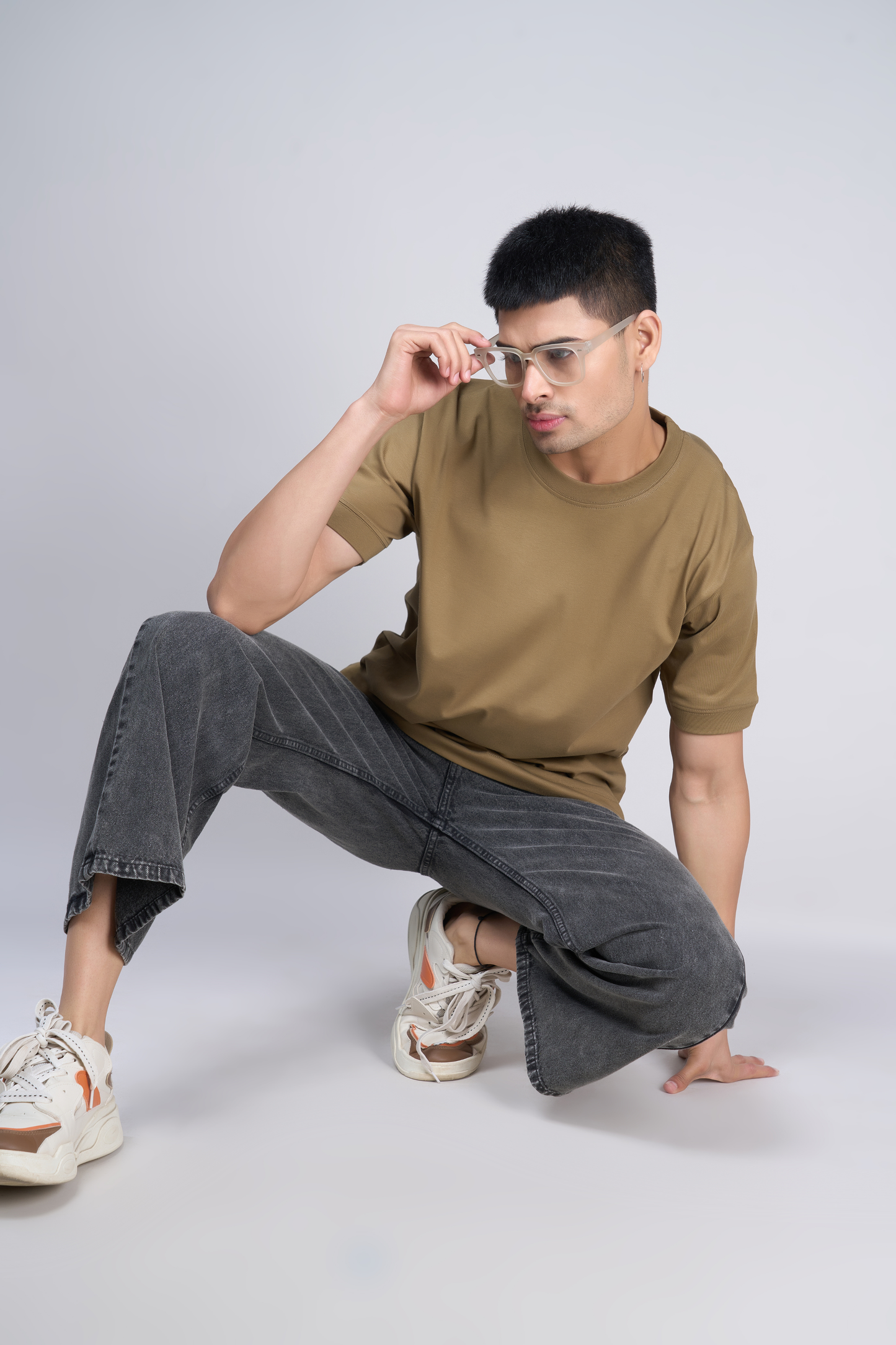 Olive - Oversized drop shoulder Oversized Maxzone Clothing