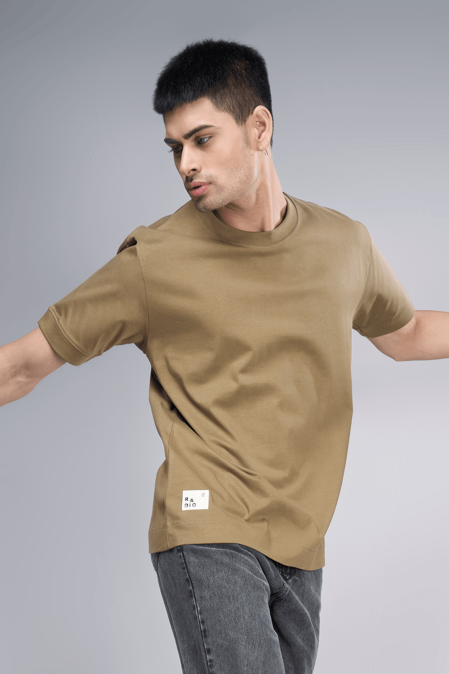 Olive - Oversized drop shoulder Oversized Maxzone Clothing   