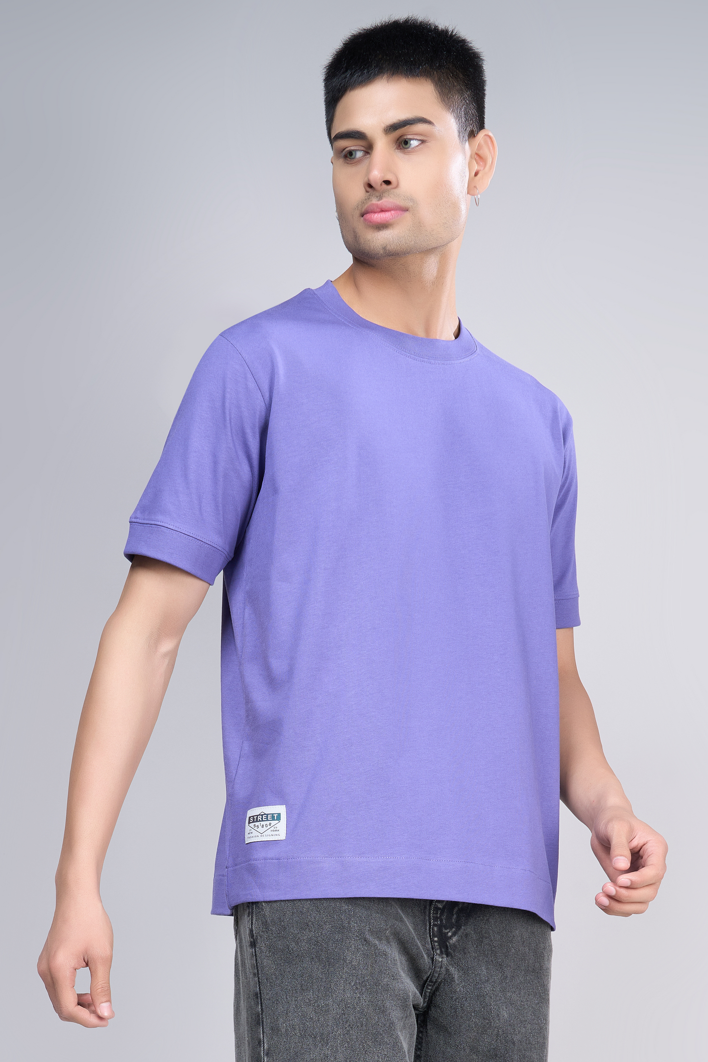 Rich Violet - Oversized drop shoulder Oversized Maxzone Clothing   