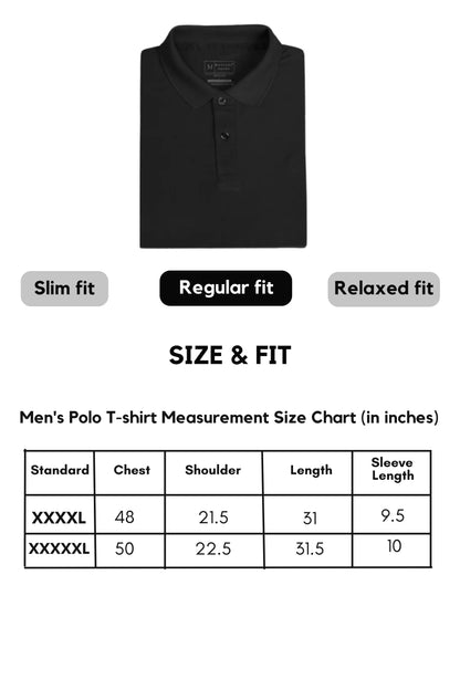 Smart Tech Polo - Black Plus Size