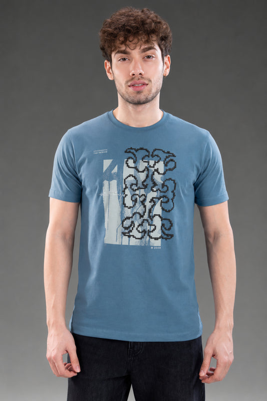 Haze Blue - Grafixtation T-shirt