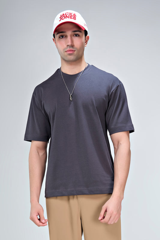 Charcoal - 24*7 Oversize T-shirt