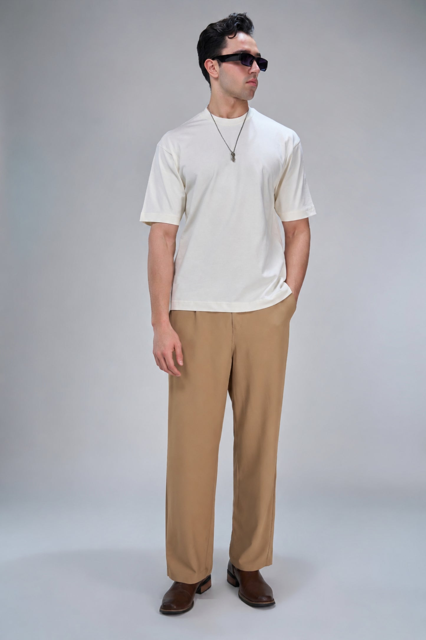 Cream - 24*7 Oversize T-shirt