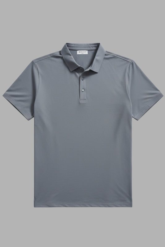 Dark Grey - Stitchless Polo T-shirt