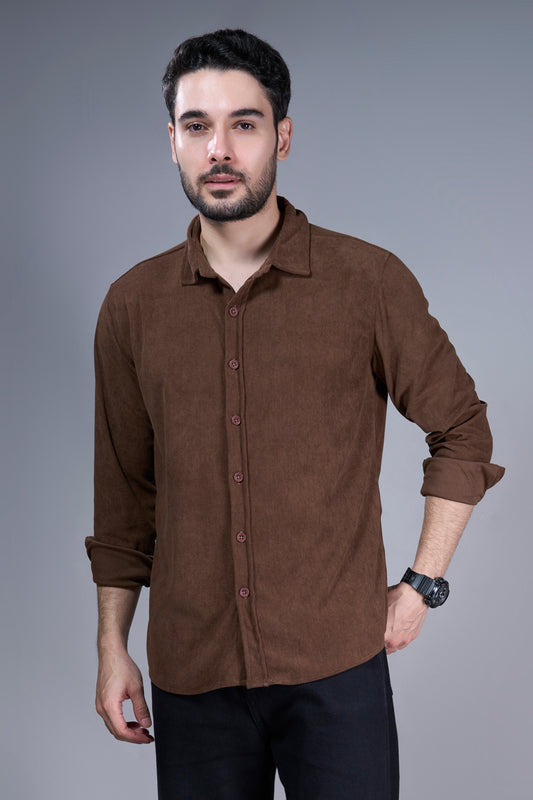Brown - Corduroy Shirt