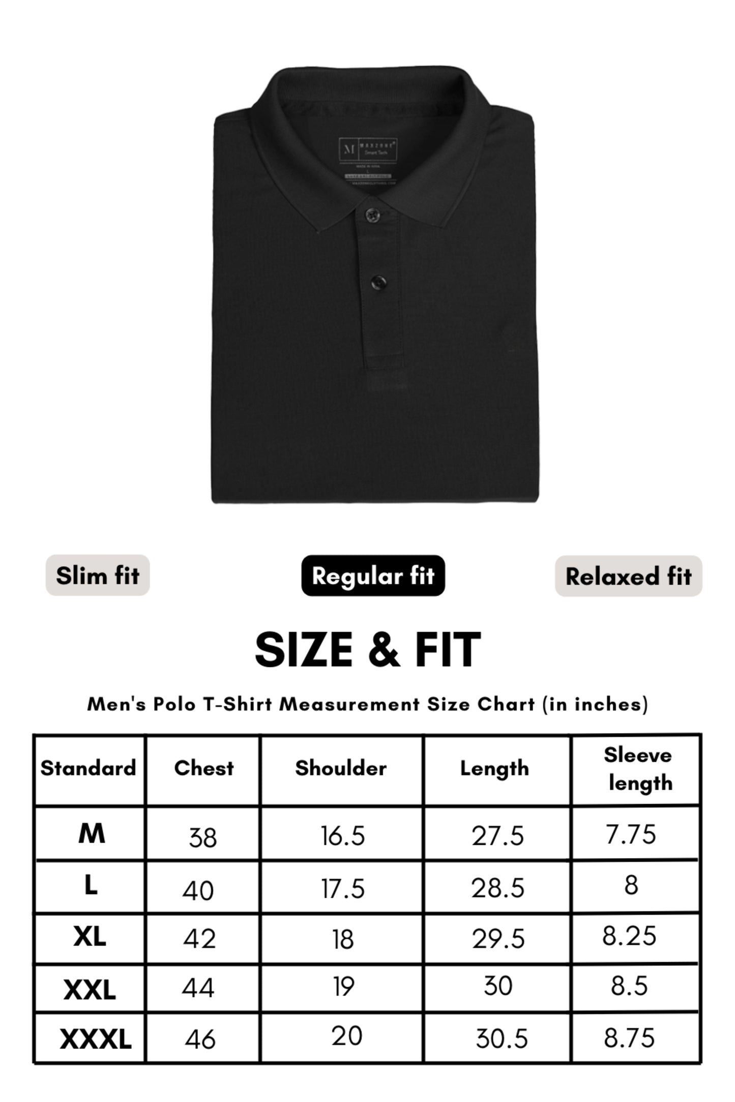 Smart tech polo - Black