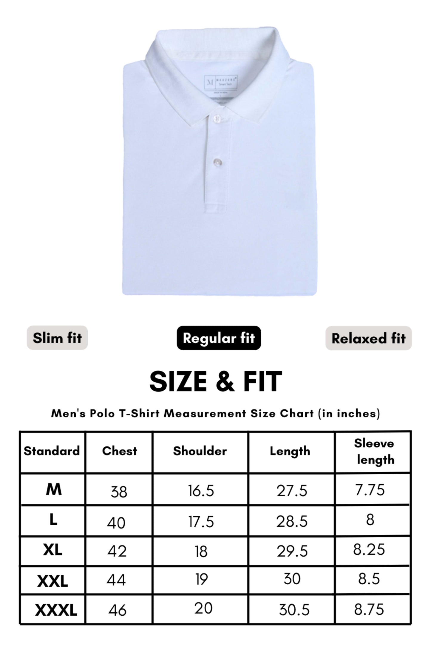 Smart tech polo - White