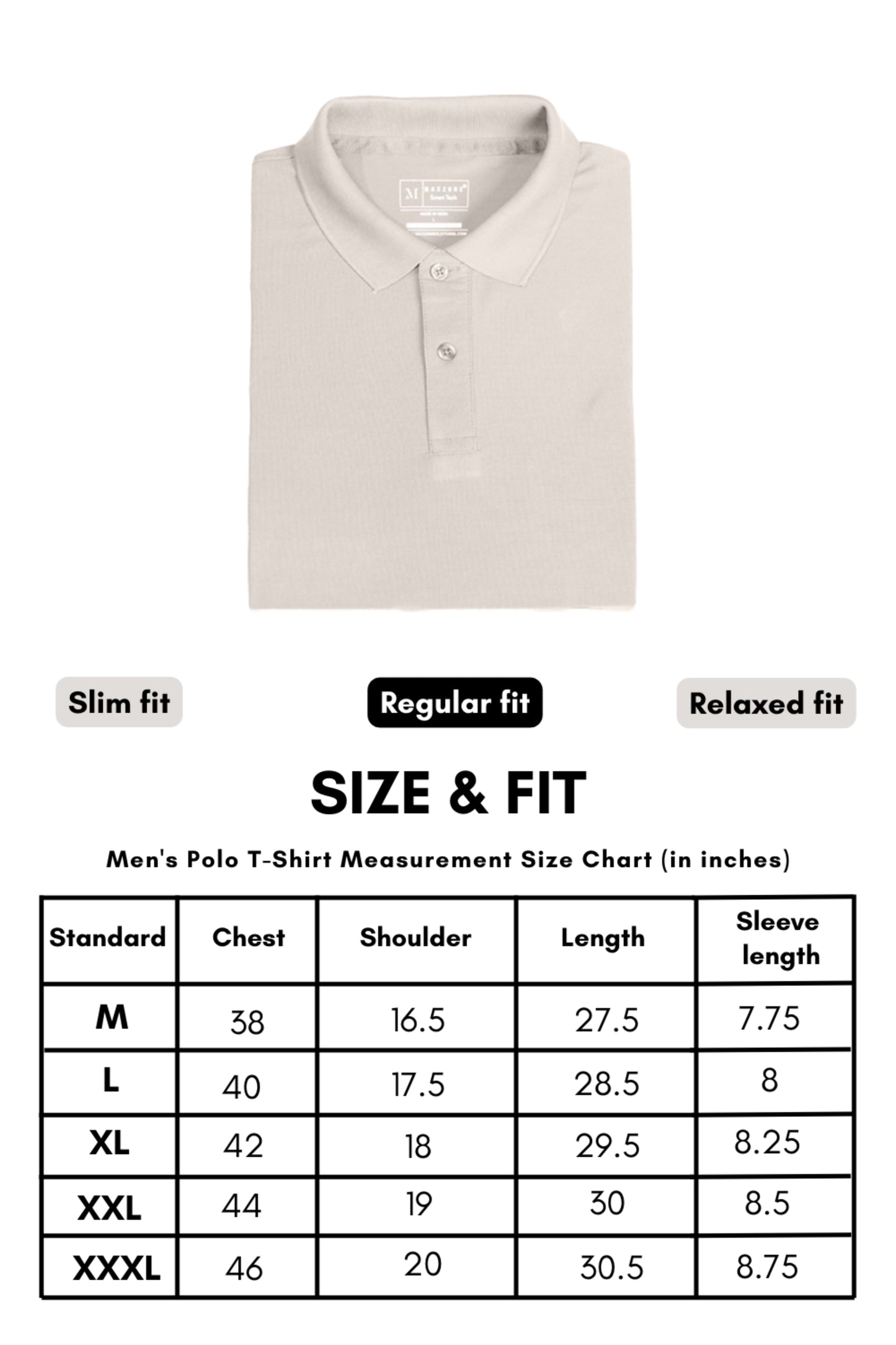 Smart tech polo - Soft Beige