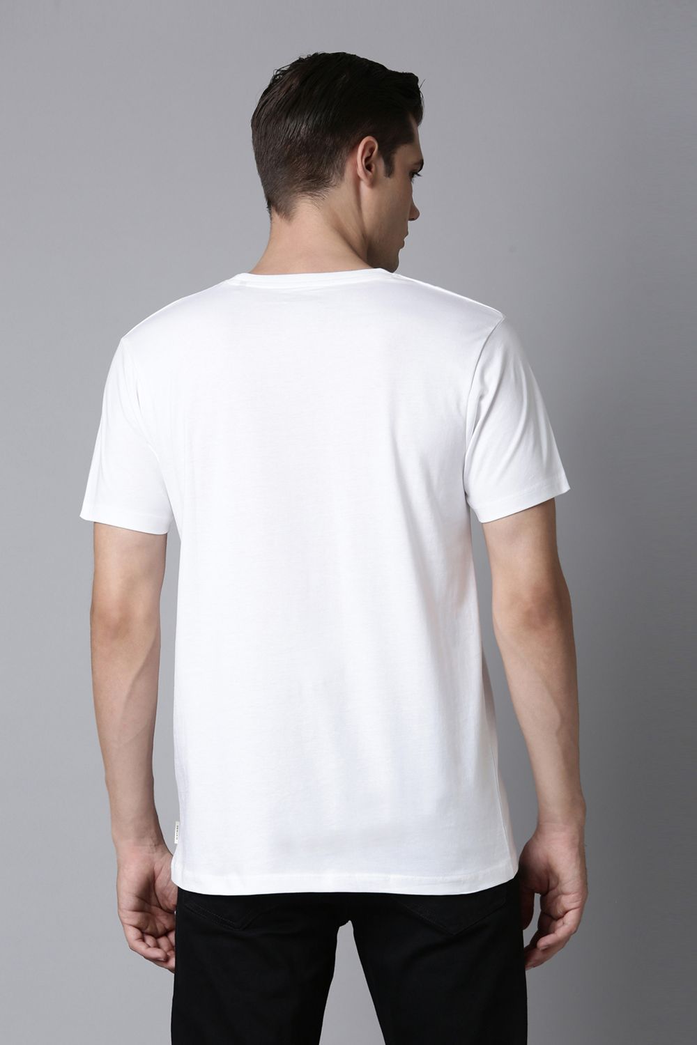 White - Solid t-shirt T-SHIRT Maxzone Clothing   