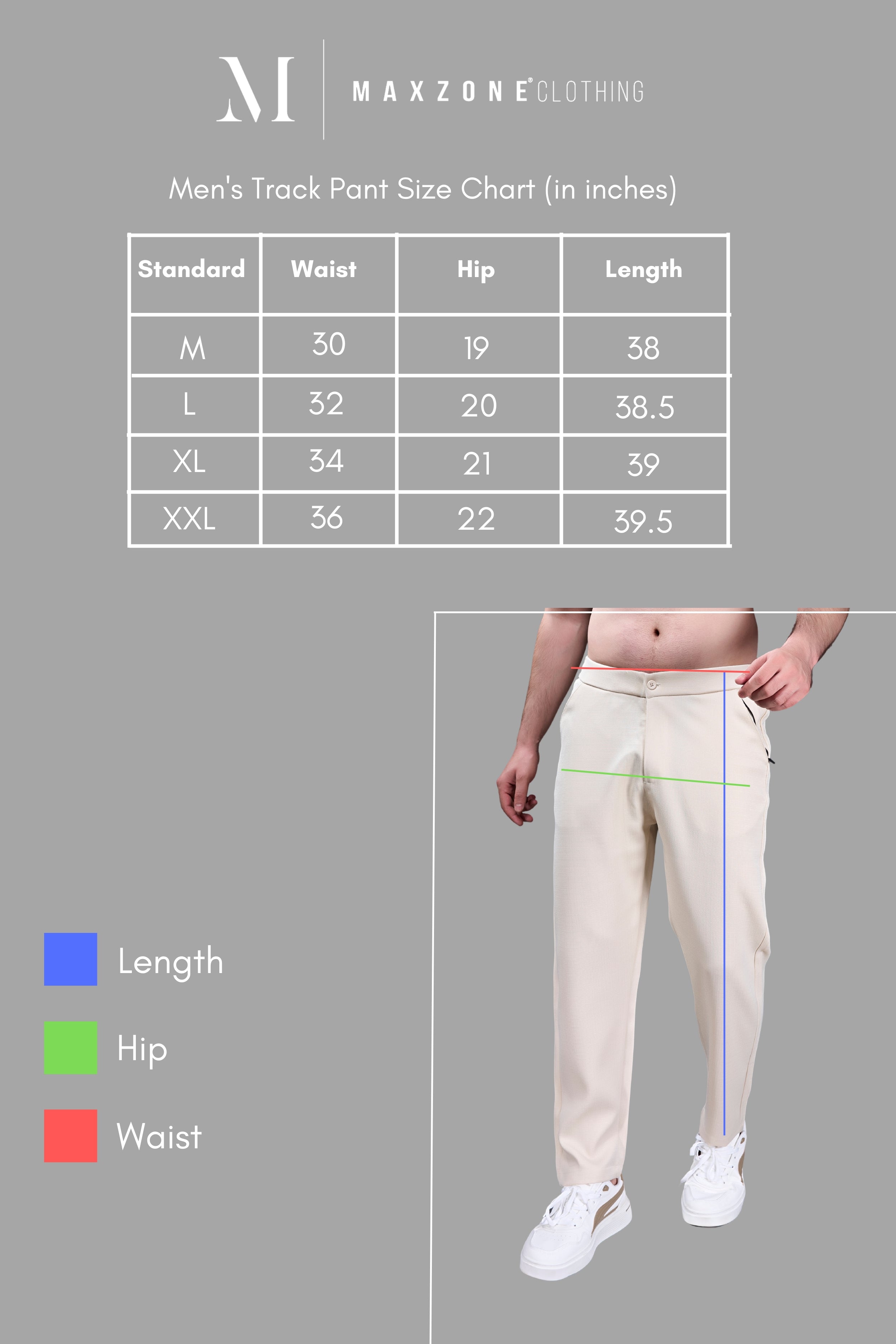 Charcoal - Linear Track Pant – Maxzone Clothing