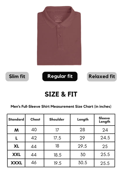 Hot Brown Smart Tech Full Sleeve Shirt