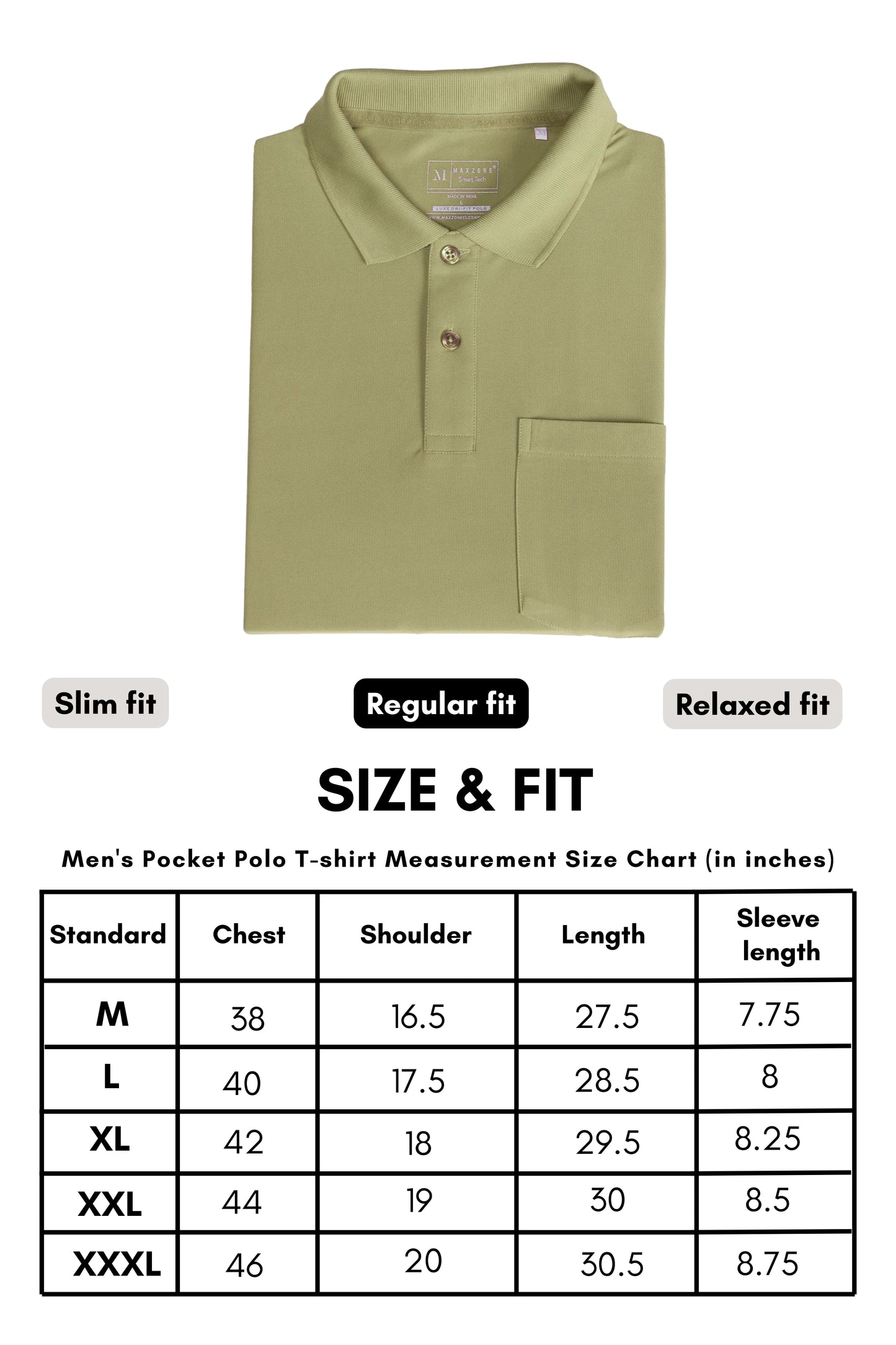 Spring Green - Smart Tech Pocket Polo
