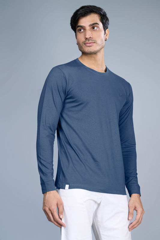 Full Sleeve Solid - Night Blue  Maxzone Clothing S  