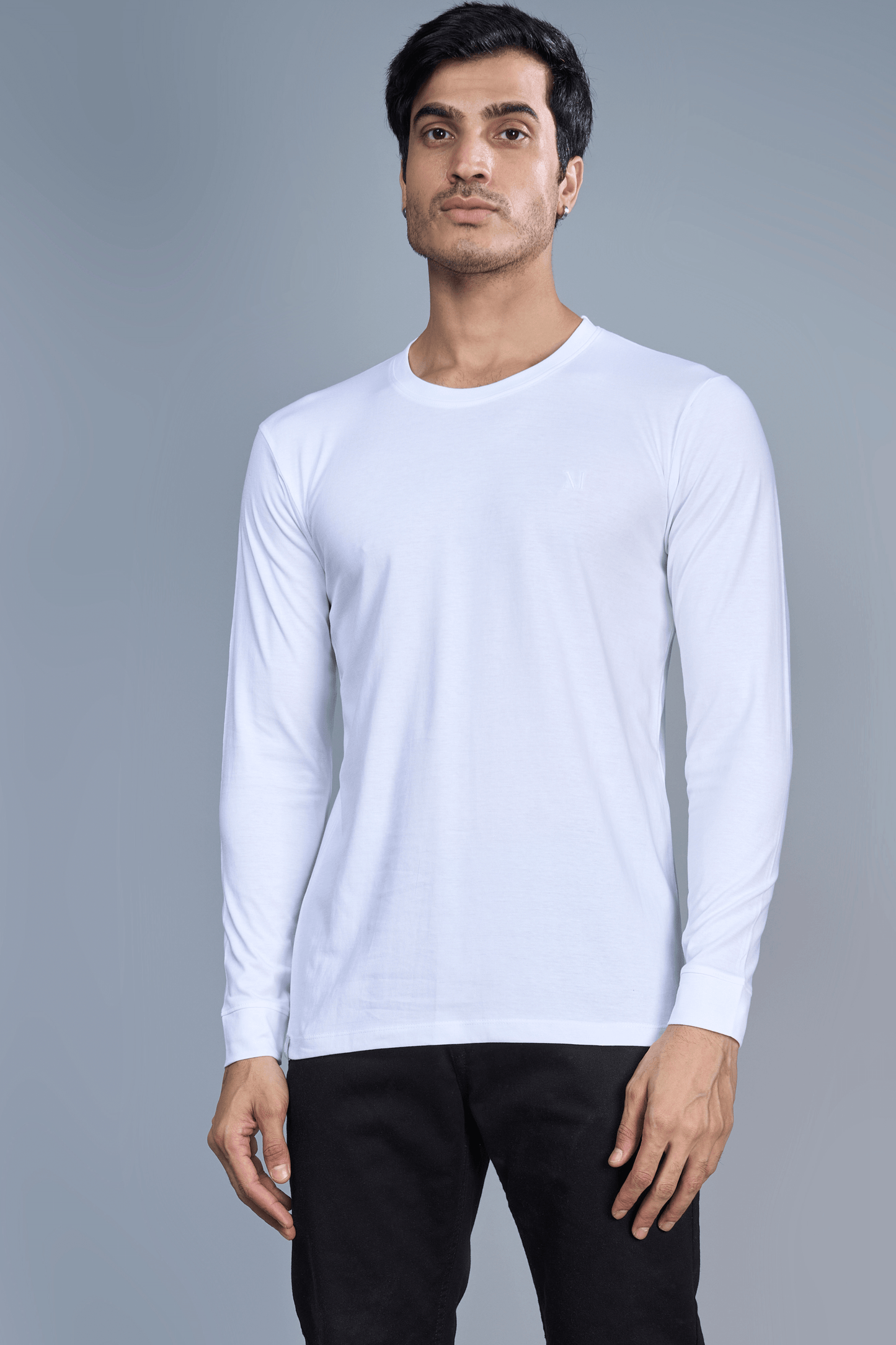 Full Sleeve Solid - White  Maxzone Clothing S  