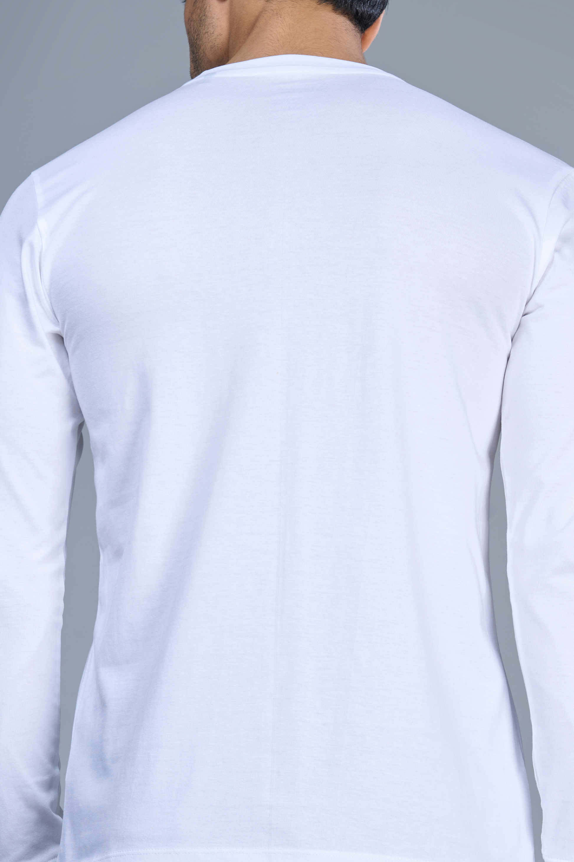 Full Sleeve Solid - White  Maxzone Clothing   