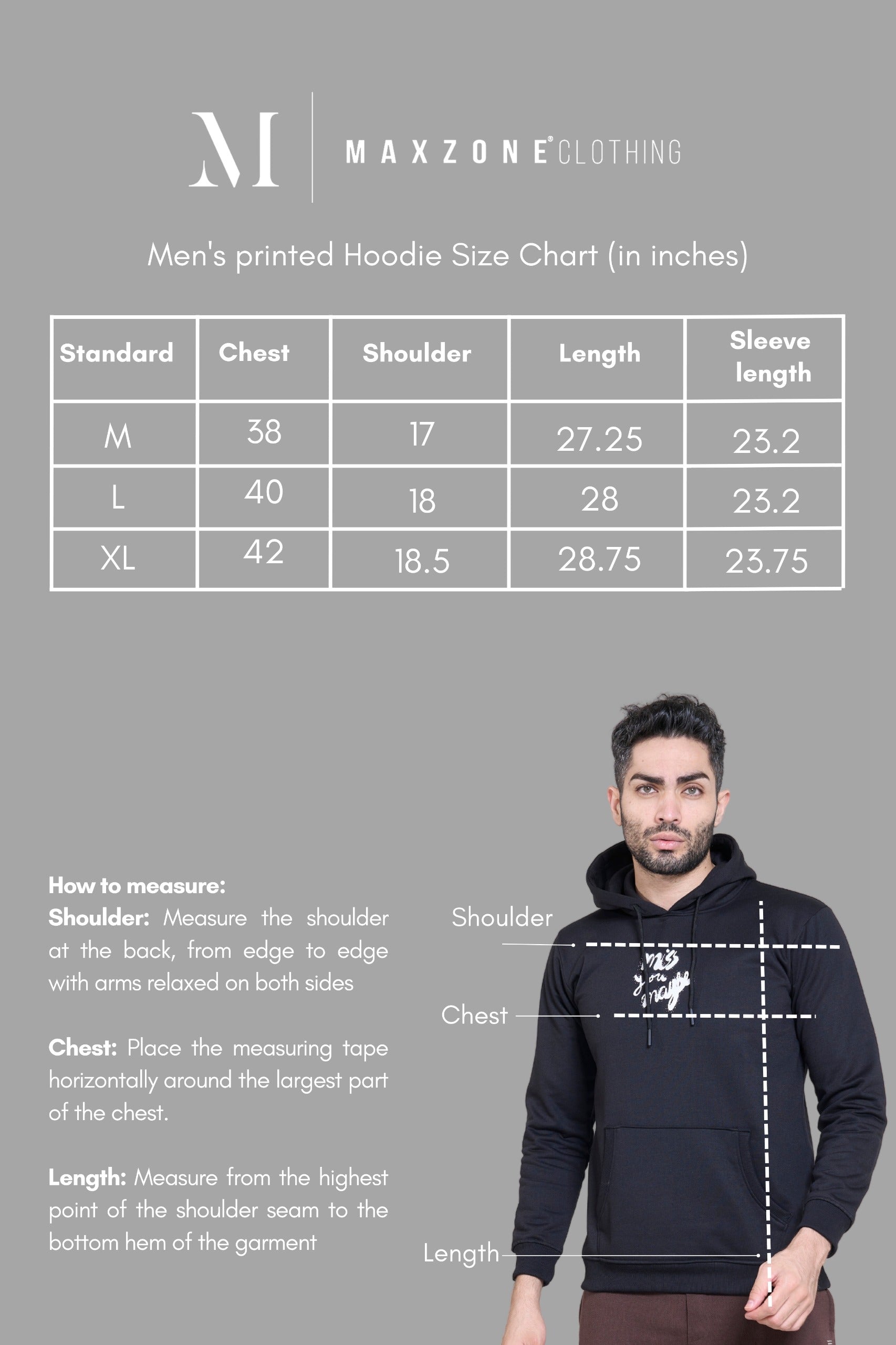 Petrichor Printed Black Hoodie – Maxzone Clothing