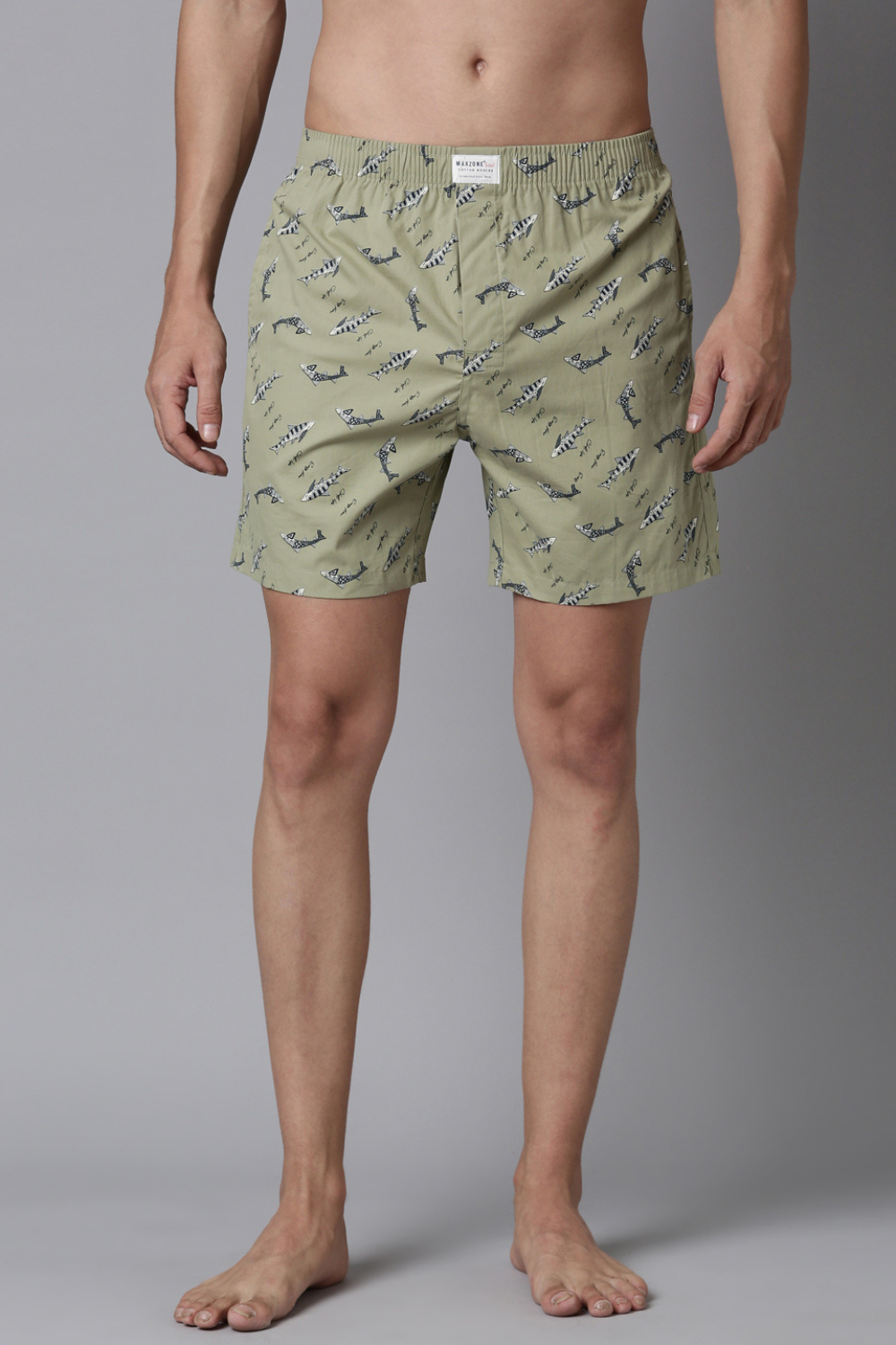 Dark-Tan, Beige & Fern-Green Printed 365 Boxers Triplet Combo  Maxzone Clothing   