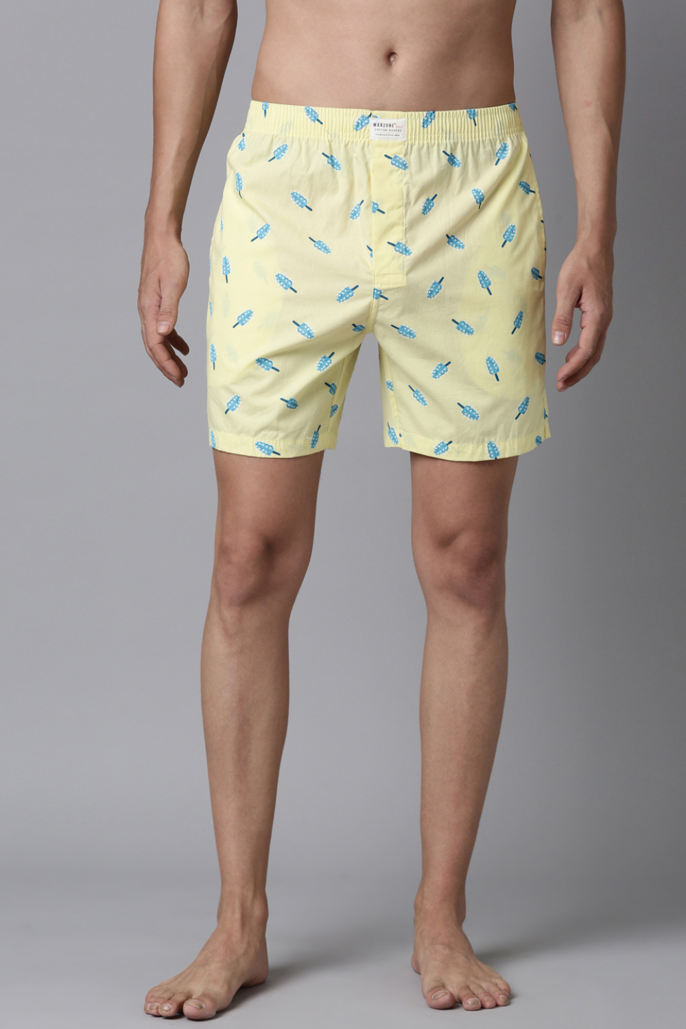 Midnight-Black Printed & Pastel-Yellow Printed 365 Boxers Combo  Maxzone Clothing   