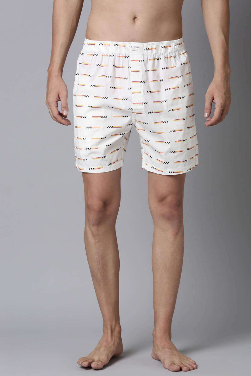 Pastel-Yellow Printed & White Printed 365 Boxers Combo  Maxzone Clothing   