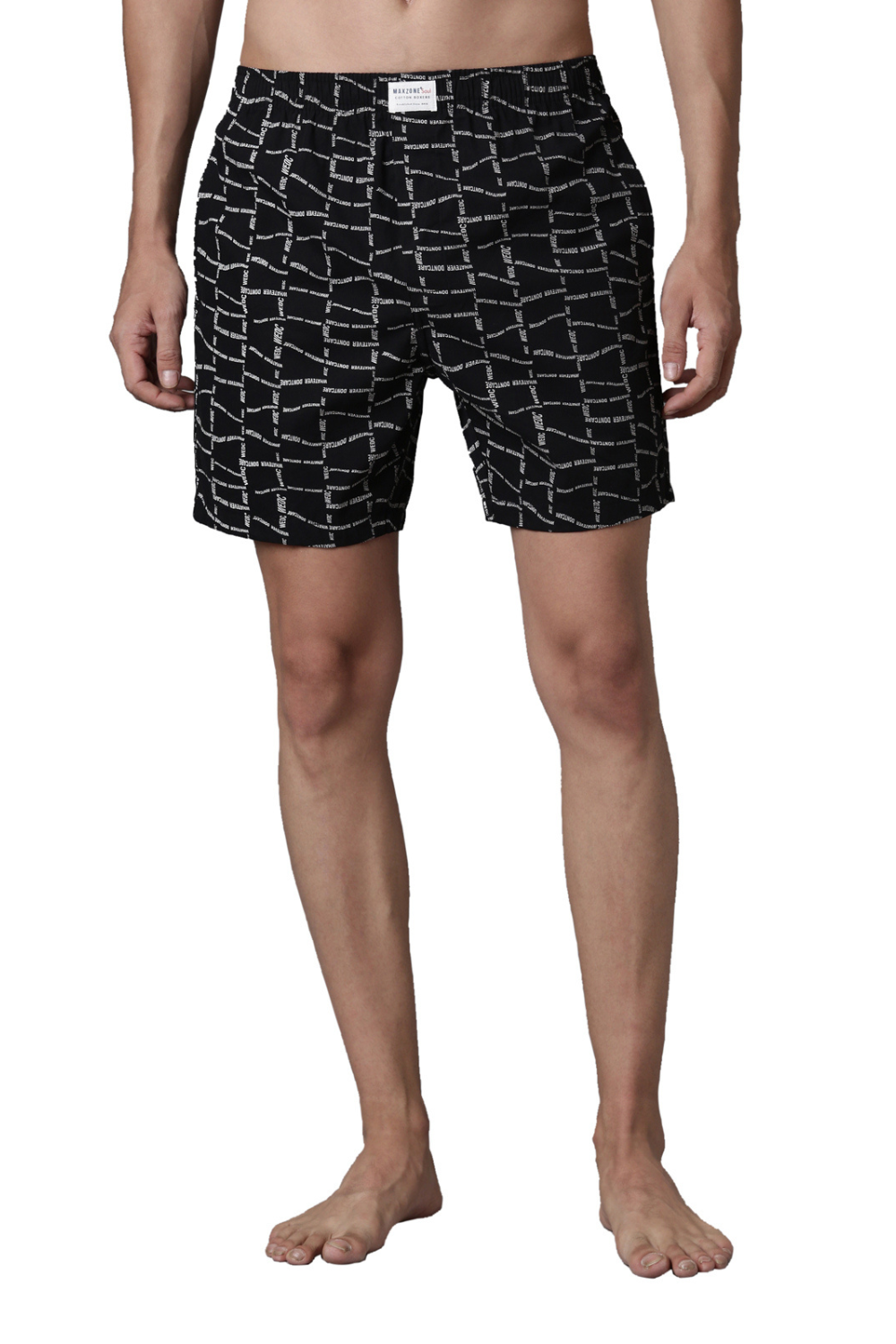 White Printed & Black Printed 365 Boxers Combo  Maxzone Clothing   