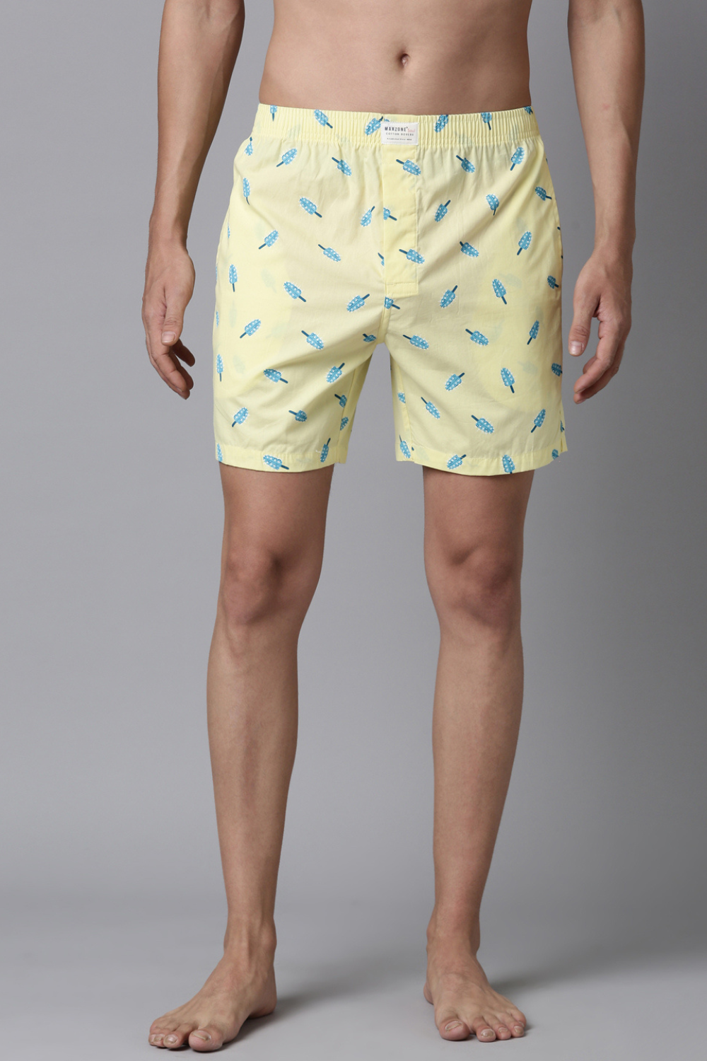 Night-Shadow Printed & Pastel-Yellow Printed 365 Boxers Combo  Maxzone Clothing   