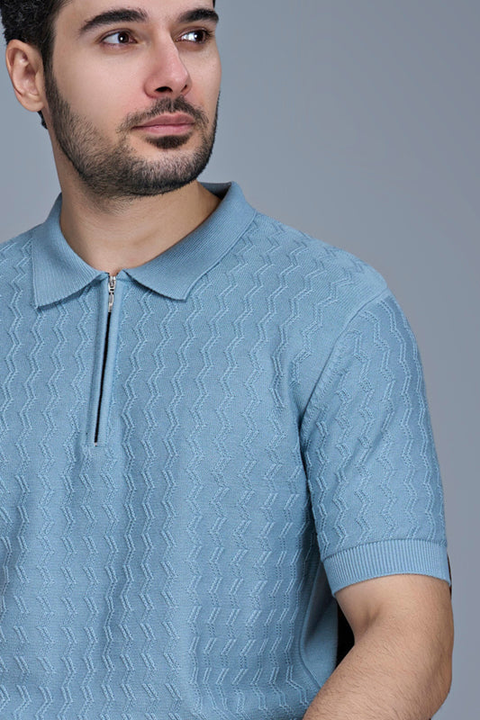 Sea Shell - Luxe Knitted Polo Maxzone Clothing M
