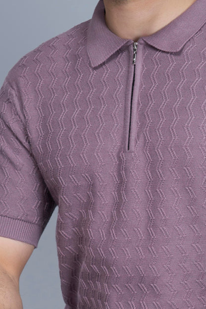 L.T.Pink - Luxe Knitted Polo Maxzone Clothing M